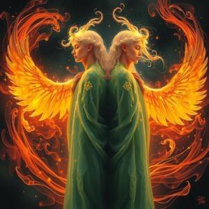 corps flammes jumelles